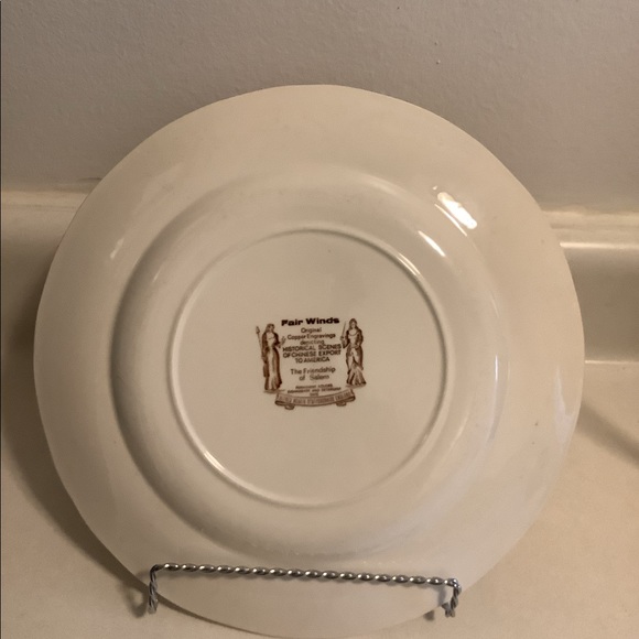 Vintage fair winds decorative plate and stand - Picture 4 of 4